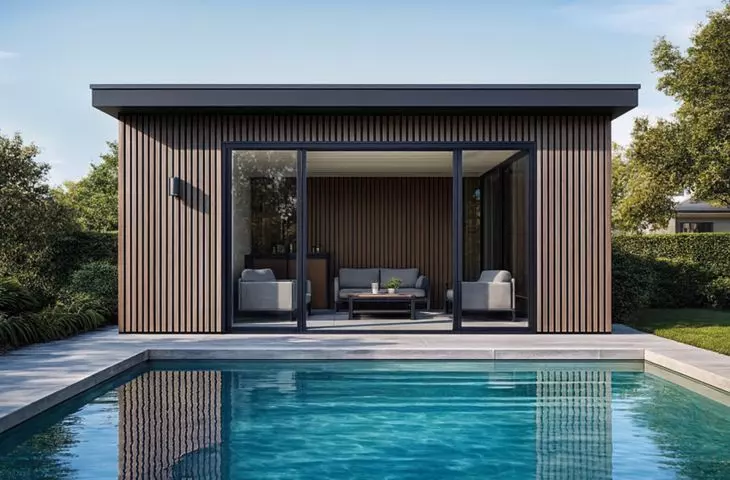 Ligna facade system, color: Coffee (536)