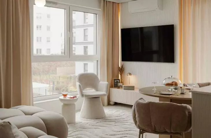 Soft minimalism in a Gdynia apartment