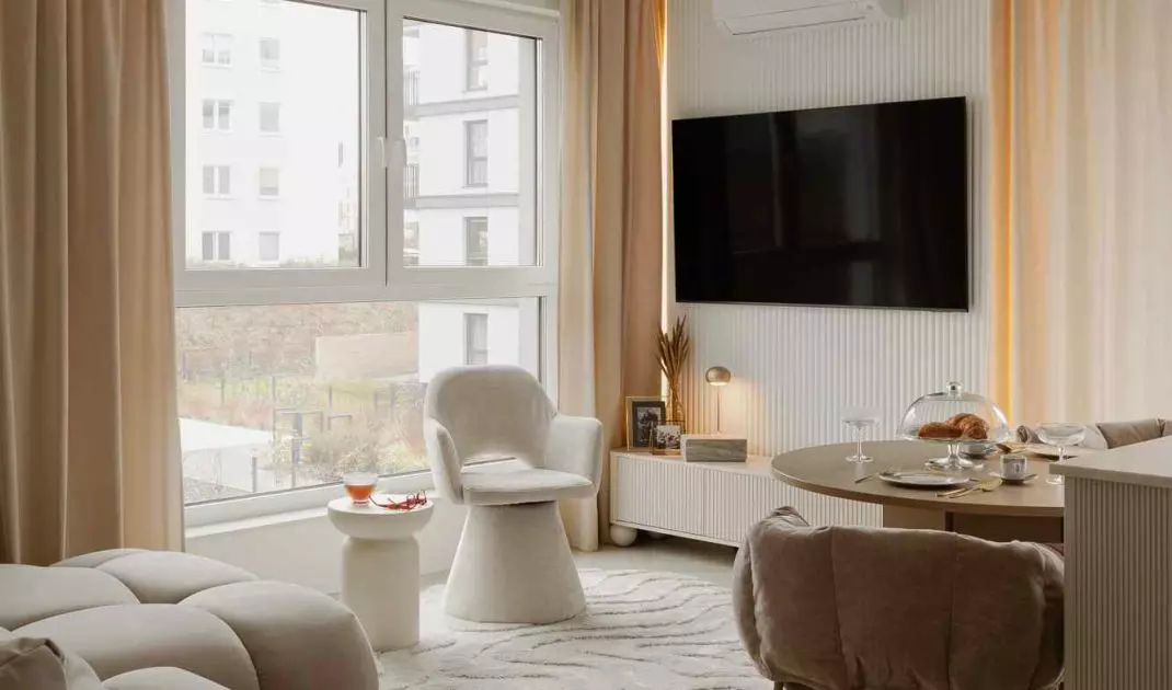 Soft minimalism in a Gdynia apartment