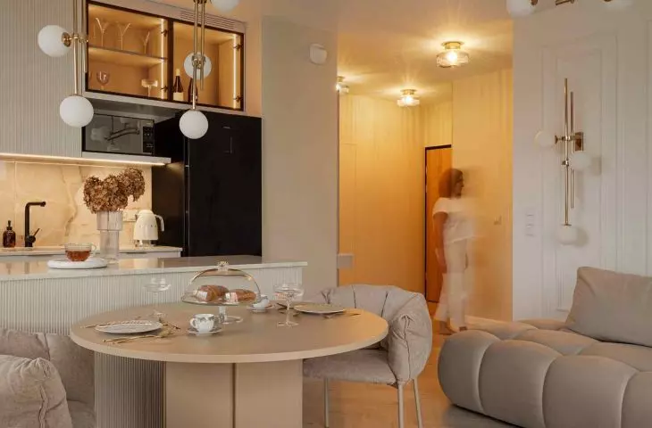 Soft minimalism in a Gdynia apartment