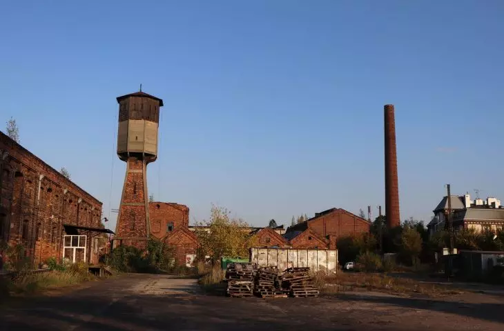 Elanex factory buildings in Częstochowa