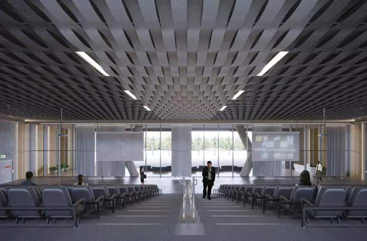 The new HeartFelt® Multipanel ceiling Photo: Hunter Douglas Architectural