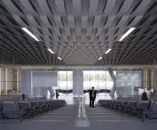 The new HeartFelt® Multipanel ceiling Photo: Hunter Douglas Architectural