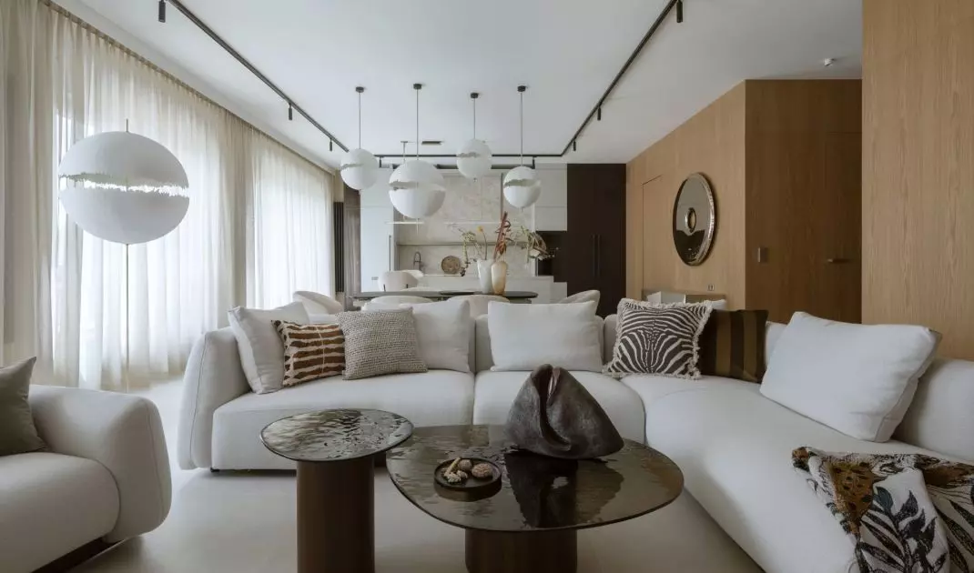 120 metrowy penthouse w Wilanowie od HOLA Design