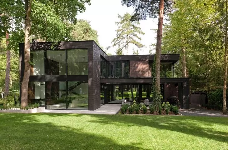 LF05 Black heart Single-family house, design: Z3Z ARCHITEKCI, photo: bkreative.pro