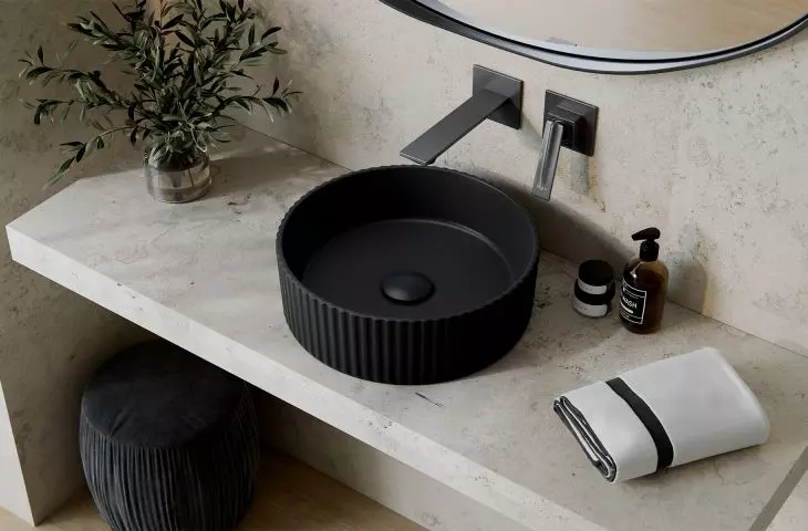 Clea Riffle Cera-Line washbasin