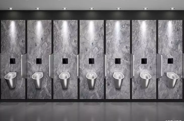 Elektroniczny system spłukiwania TEMPOMATIC 4 do pisuarów i pisuar FINO ze stali nierdzewnej od DELABIE