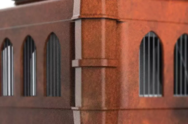 Gothic-inspired pinnacle corner