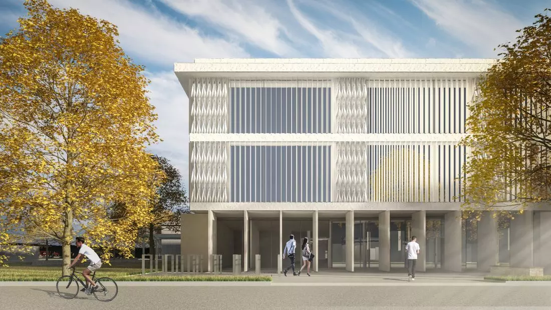 Elewacja biblioteki
w Kalifornii