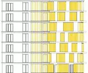 A student project of a multi-family residential building LUXORA by Barbara Kapusta