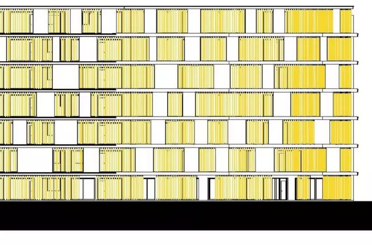 A student project of a multi-family residential building LUXORA by Barbara Kapusta