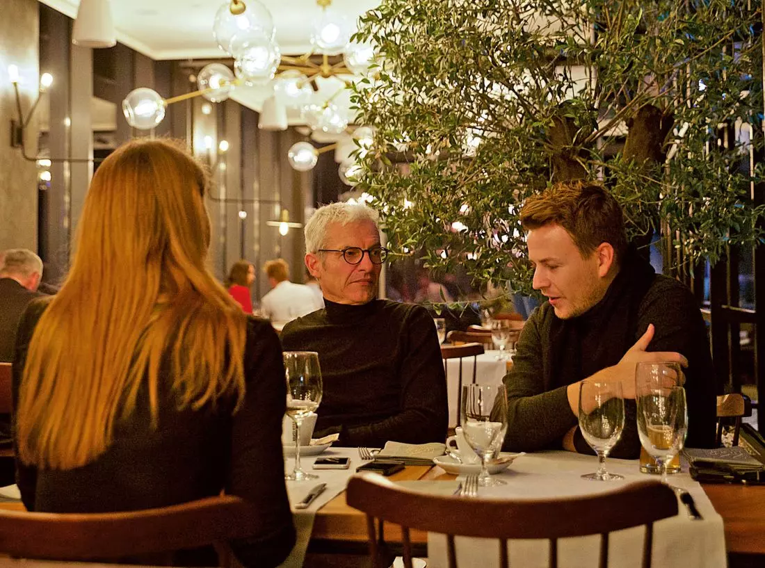 Justyna Boduch, Tobias Wulf, Gabriel Wulf (wulf architekten) w trakcie wywiadu dla A&B; fot.: Kinga Gołąbek