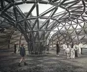 projekt studencki pawilonu Cezarego Kosteckiego z Wydziału Architektury Politechniki Warszawskiej
