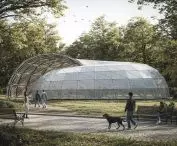 projekt studencki pawilonu Cezarego Kosteckiego z Wydziału Architektury Politechniki Warszawskiej