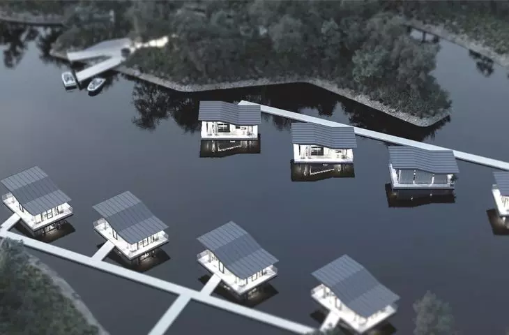 Apartments on the water in Łagiewniki near Łódź 