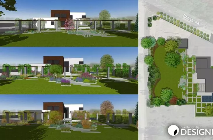 Wizualizacja wykonana w aplkacji Gardenphilia DESIGNER - proj. i wizualizacje Stefan Daszewski