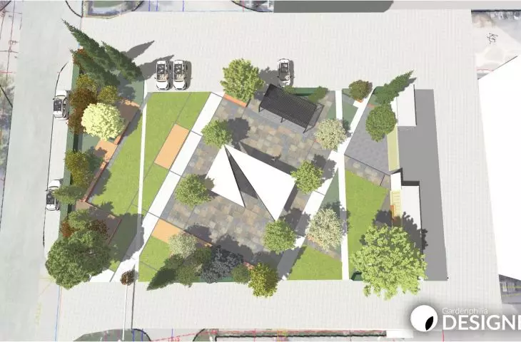 Wizualizacja wykonana w aplkacji Gardenphilia DESIGNER - proj. Stefan Daszewski, Andrzej Komakowski