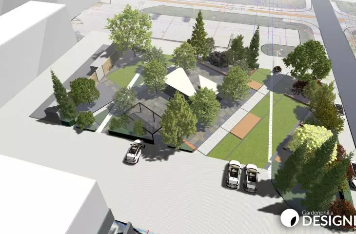Wizualizacja wykonana w aplkacji Gardenphilia DESIGNER - proj. Stefan Daszewski, Andrzej Komakowski