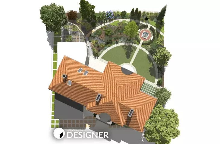 Visualization made in apllication Gardenphilia DESIGNER - proj. Stefan Daszewski