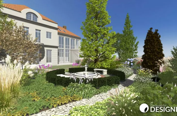 Wizualizacja wykonana w aplkacji Gardenphilia DESIGNER - proj. Stefan Daszewski