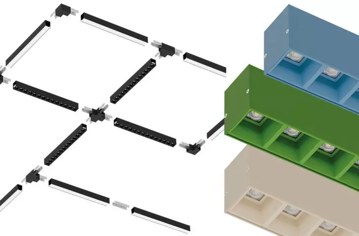 SYSTEM VIGO LED – przykład możliwości montażu