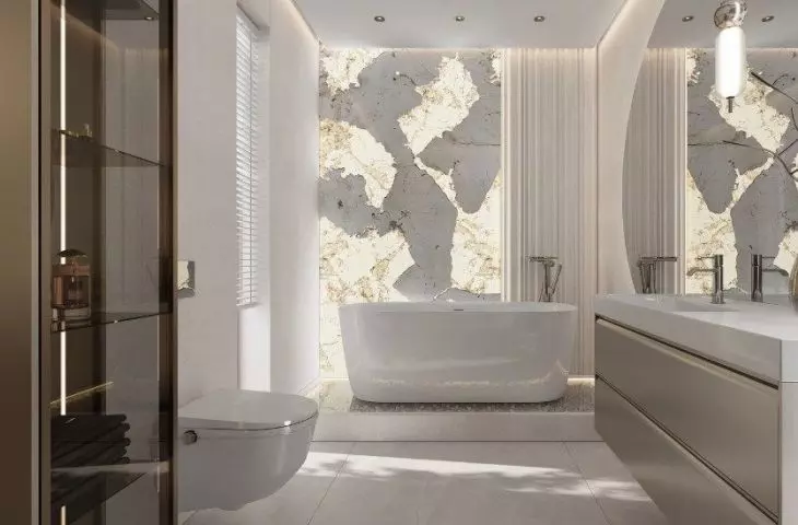 atmospheric bathroom full of light