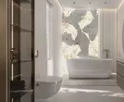 atmospheric bathroom full of light