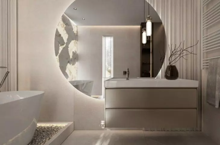 atmospheric bathroom full of light
