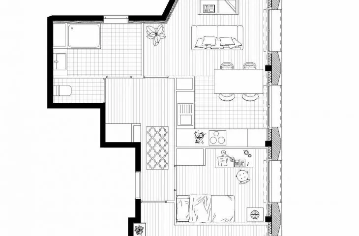 Residential block at 18 Rue Pradier in Paris
