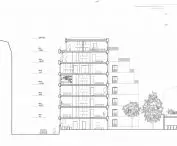Residential block at 18 Rue Pradier in Paris