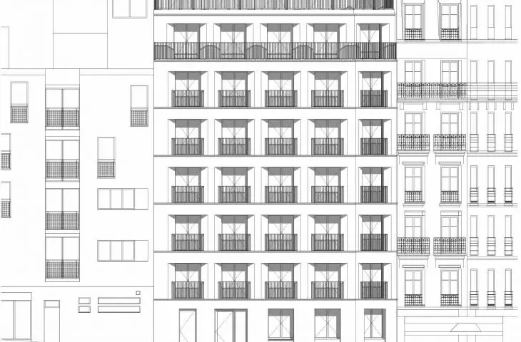 Blok mieszkaniowy przy 18 Rue Pradier w Paryżu