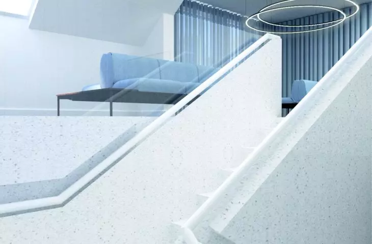 Exit to the office floor