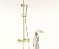 BOSTON BOS-ZKPN.400 TERMO GOLD SUN thermostatic exposed shower set