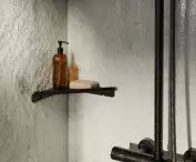 Salmo towel rack with shelf