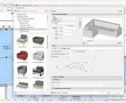 Archicad's built-in libraries cover all areas of design