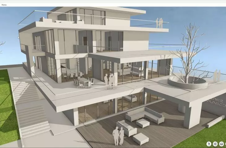 Widok modelu w formacie BIMx