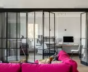 Game room behind a glass door