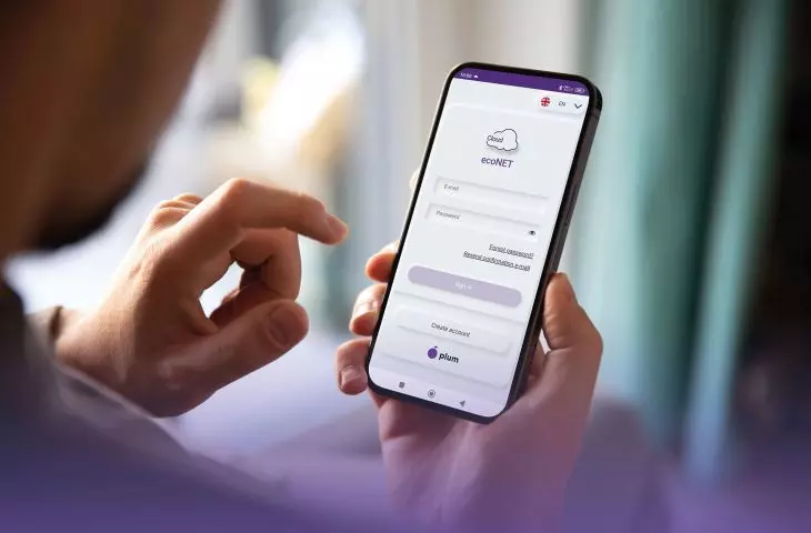 The ecoNET Cloud application allows remote energy management and operation of the installation