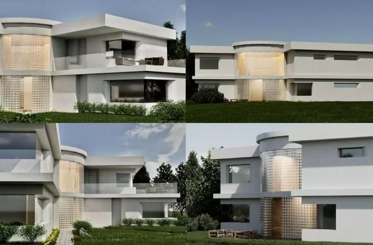 Student design of two single-family houses by Marcelina Grabowska and Paulina Kohnke