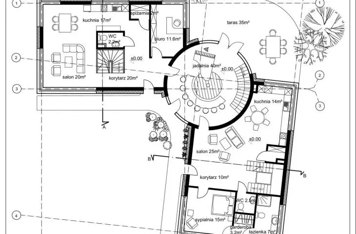 projekt studencki dwóch domów jednorodzinnych Marceliny Grabowskiej i Pauliny Kohnke