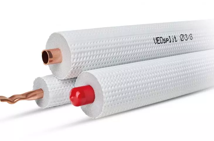 PE-insulated copper pipes