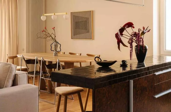 100-square-meter apartment in Warsaw's Mokotów district for a young family with two children