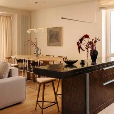 100-square-meter apartment in Warsaw's Mokotów district for a young family with two children