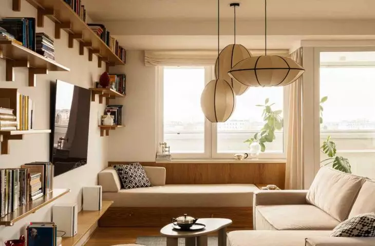100-meter apartment in Warsaw's Mokotów district