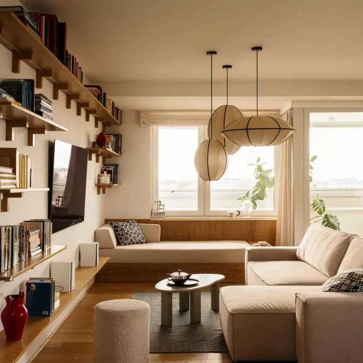 100-meter apartment in Warsaw's Mokotów district