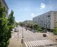 Ulica Krucza przed przebudową, widok na miejsce, w którym powstanie plac