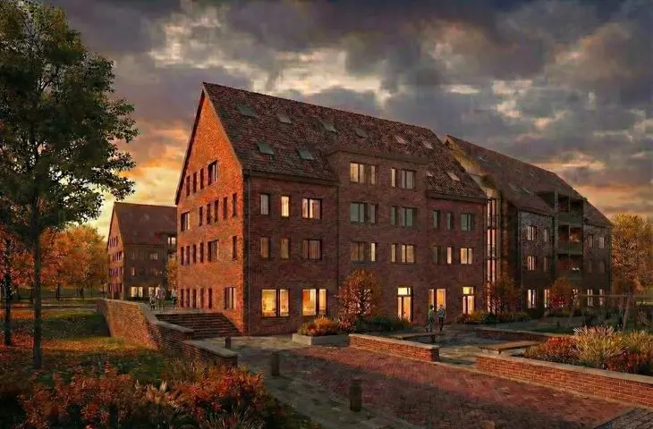 A student project of a development complex in Lidzbark Warmiński, whose author is Natalia Pankova