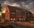 A student project of a development complex in Lidzbark Warmiński, whose author is Natalia Pankova