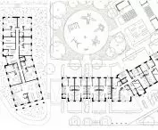 A student project of a development complex in Lidzbark Warmiński, whose author is Natalia Pankova