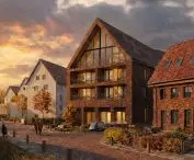 A student project of a development complex in Lidzbark Warmiński, whose author is Natalia Pankova